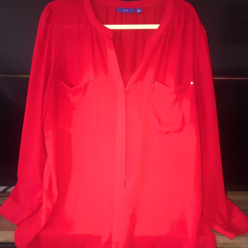 Red blouse
